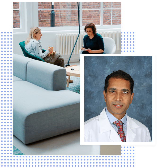 Dr. Ravi Singareddy a psychiatrist in Atlanta Georgia who specializes in the treatment of depression anxiety using TMS