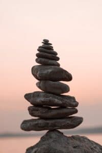 stack of zen rocks